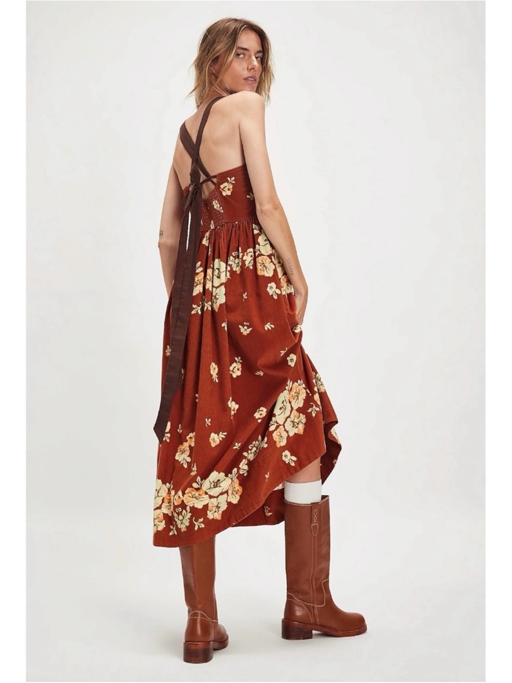 Free People Until Dawn Midi Dress Size Large - Picture 4 of 15